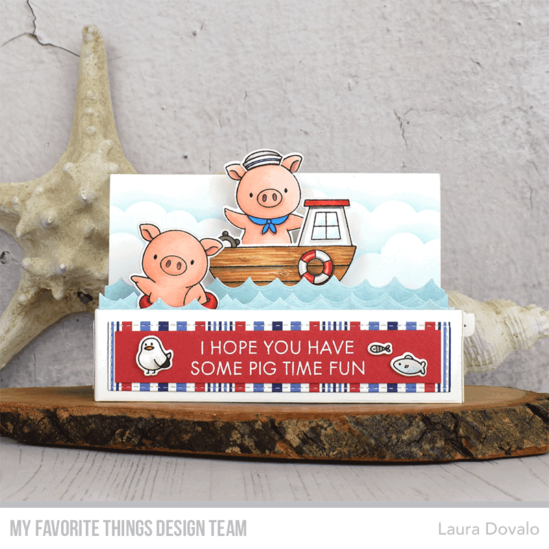 Handmade card from Laura Dovalo featuring products from My Favorite Things #mftstamps
