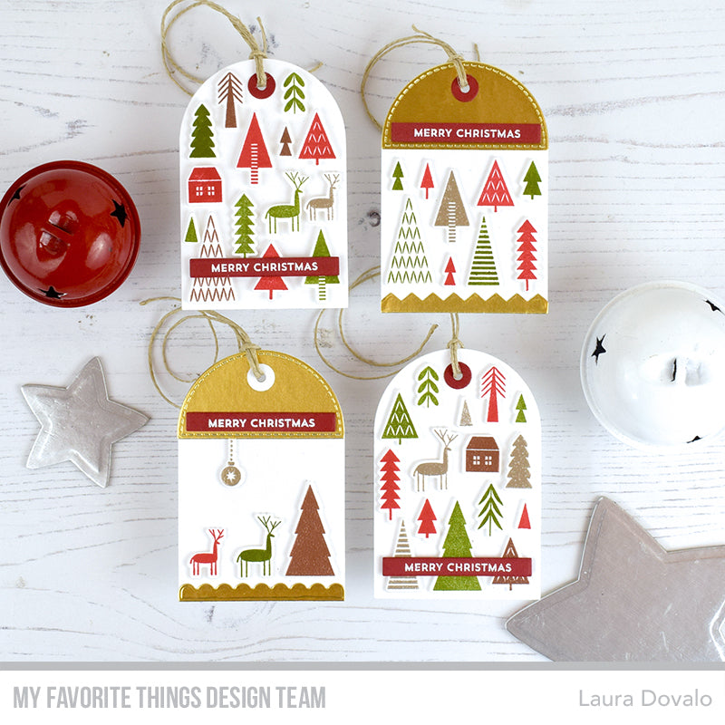 Handmade tags from Laura Dovalo featuring products from My Favorite Things #mftstamps