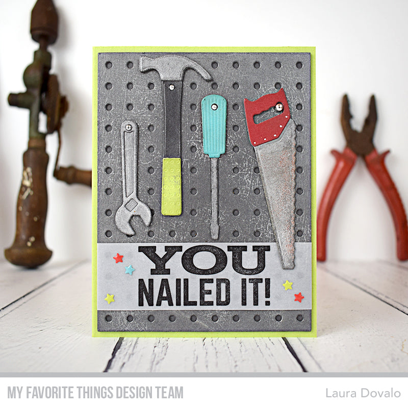 Handmade card from Laura Dovalo featuring products from My Favorite Things #mftstamps