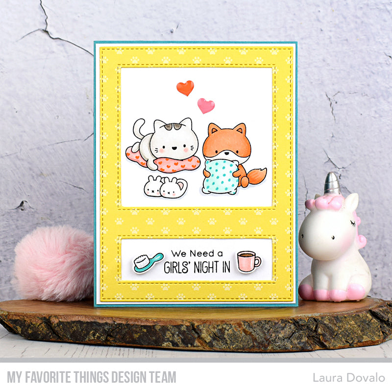 Handmade card from Laura Dovalo featuring products from My Favorite Things #mftstamps