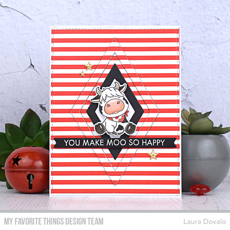 Handmade card from Laura Dovalo featuring products from My Favorite Things #mftstamps