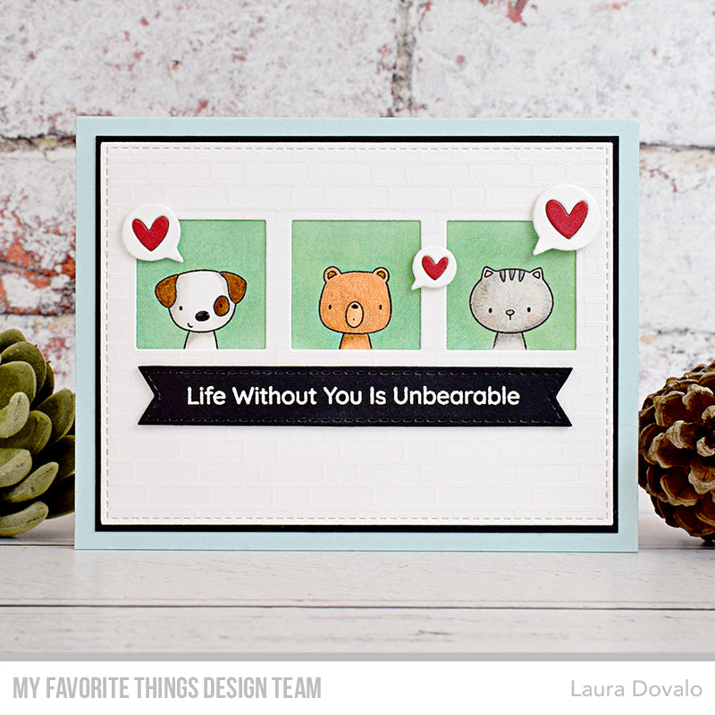 Handmade card from  Laura Dovalo featuring products from My Favorite Things #mftstamps