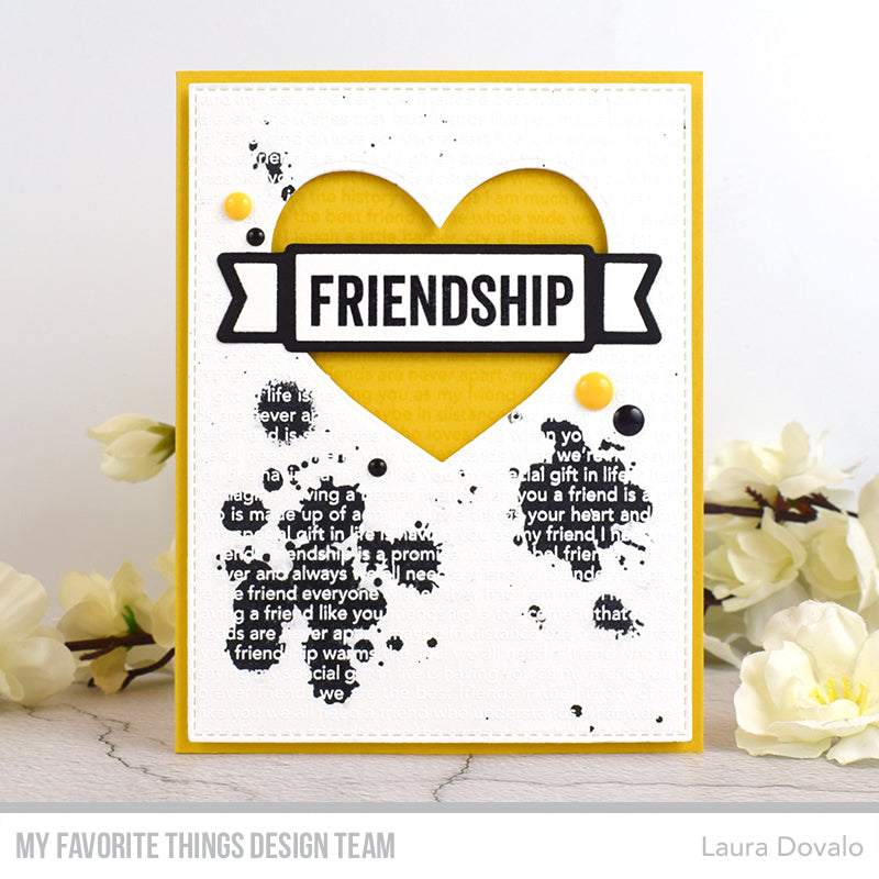 Handmade card from Laura Dovalo featuring products from My Favorite Things #mftstamps