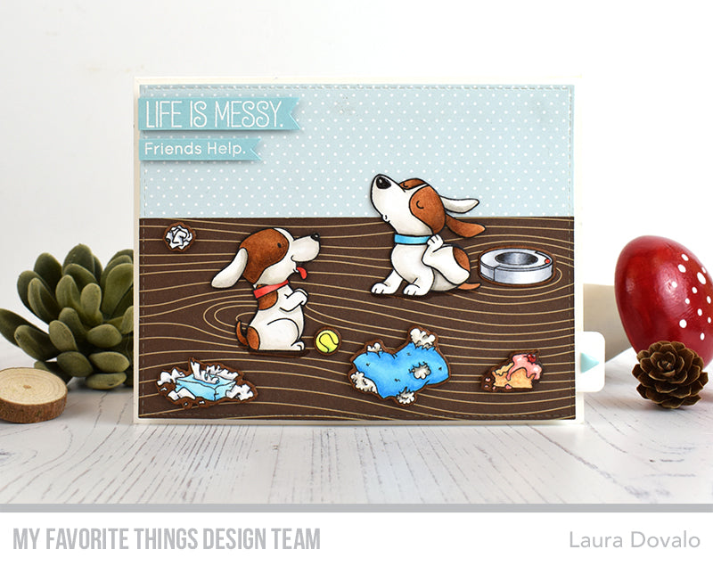 Handmade card from Laura Dovalo featuring products from My Favorite Things #mftstamps