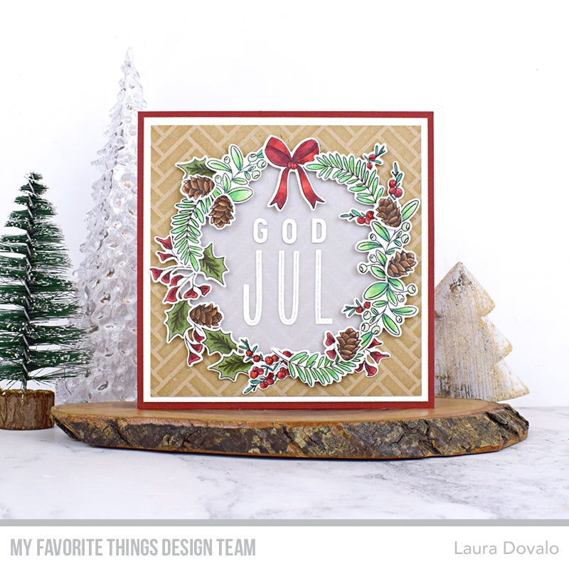 Handmade card from Laura Dovalo featuring products from My Favorite Things #mftstamps