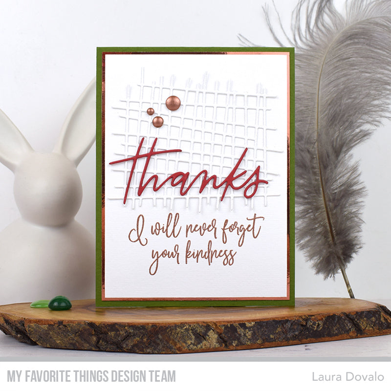 Handmade card from Laura Dovalo featuring products from My Favorite Things #mftstamps