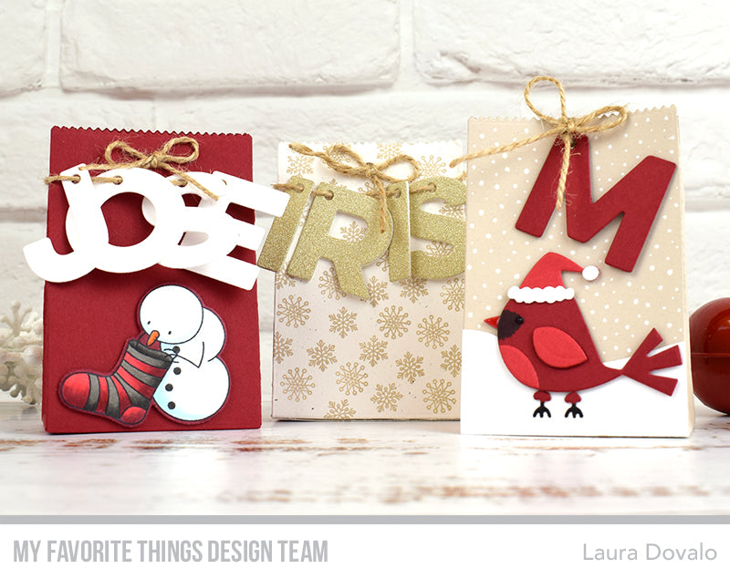 Pep Up Packaging with Personalized Tags and Eye-Catching Crimson Cardi – MFT  Stamps