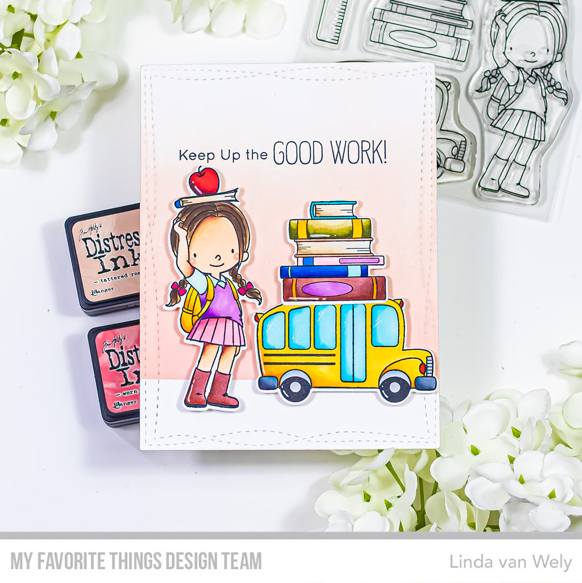 Handmade card from Linda van Wely featuring products from My Favorite Things #mftstamps