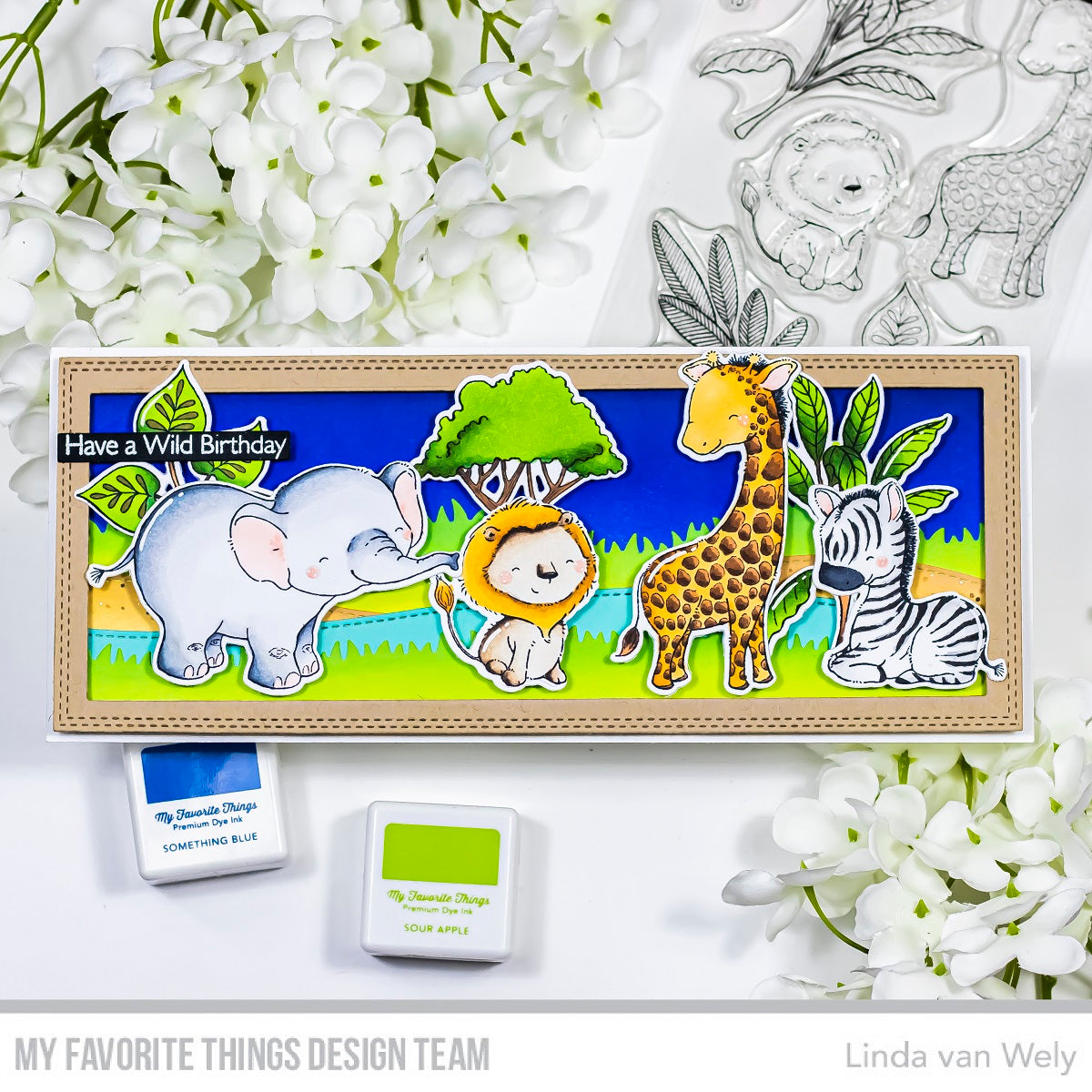 Handmade card from Linda van Wely featuring products from My Favorite Things #mftstamps