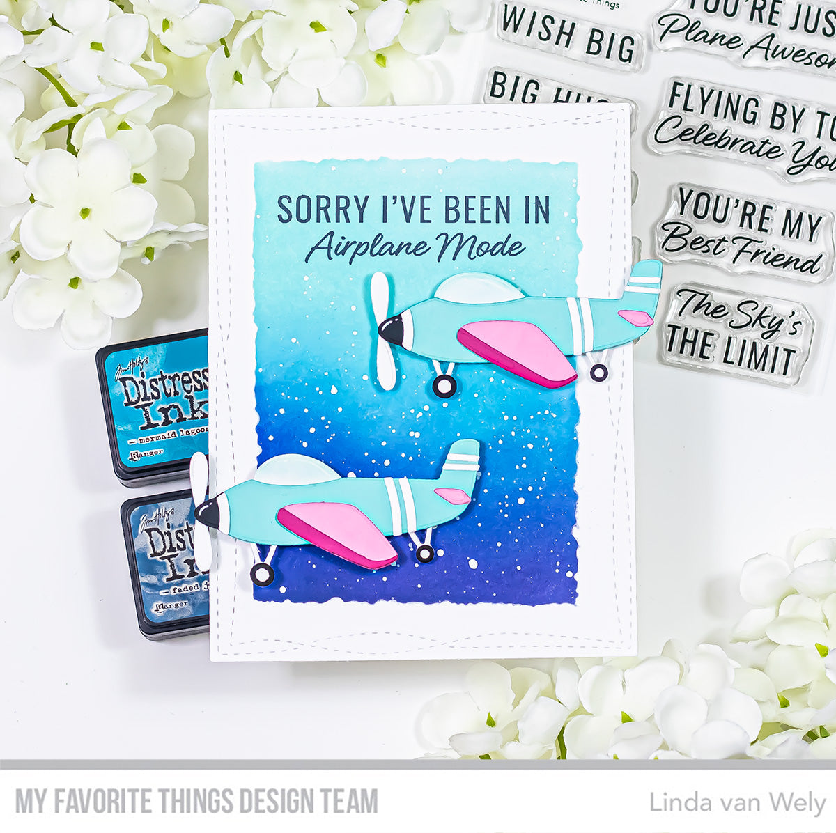 Handmade card from Linda van Wely featuring products from My Favorite Things #mftstamps