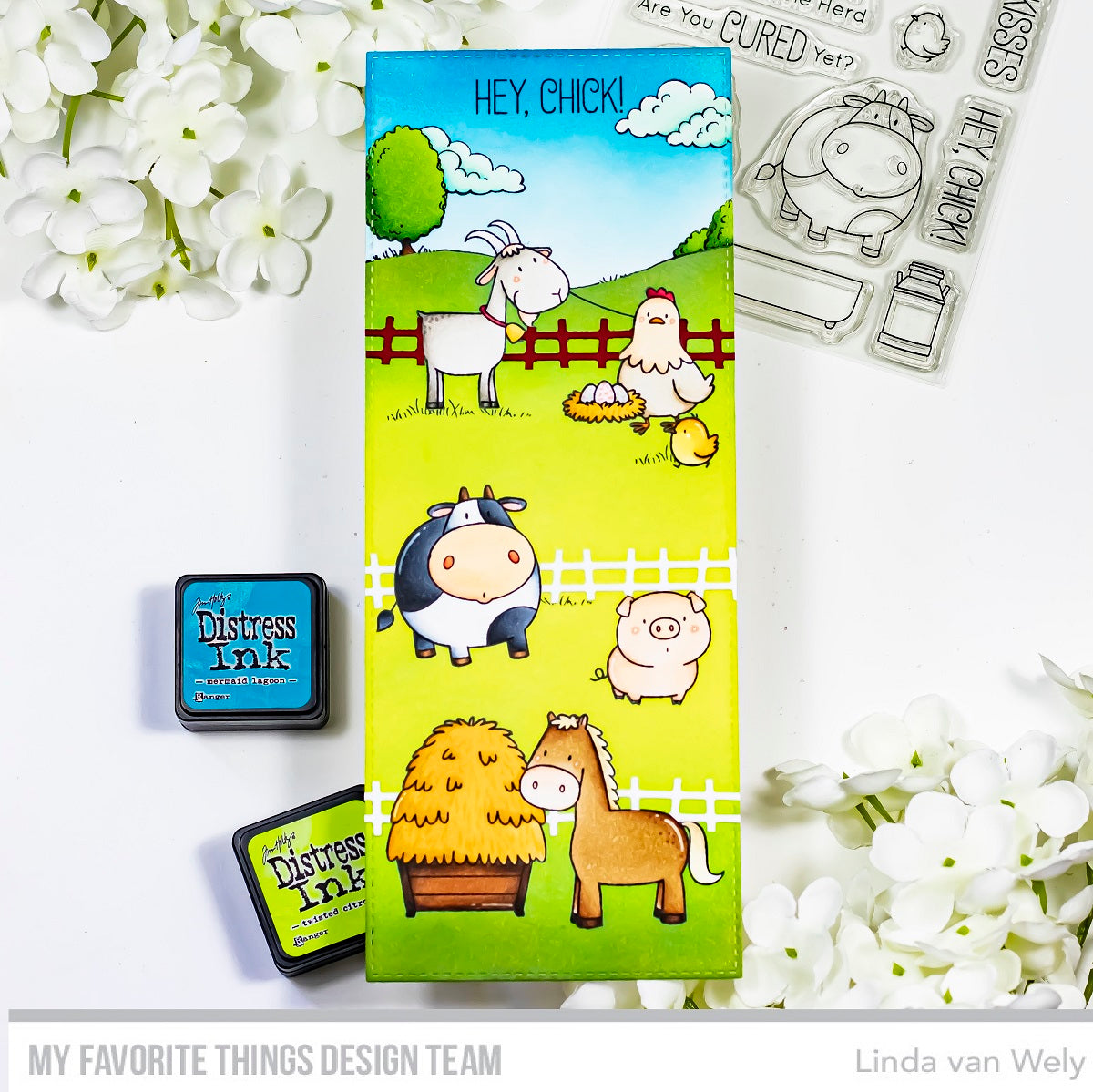 Handmade card from Linda van Wely featuring products from My Favorite Things #mftstamps