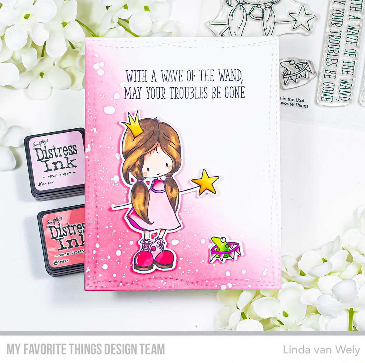 Handmade card from Linda van Wely featuring products from My Favorite Things #mftstamps