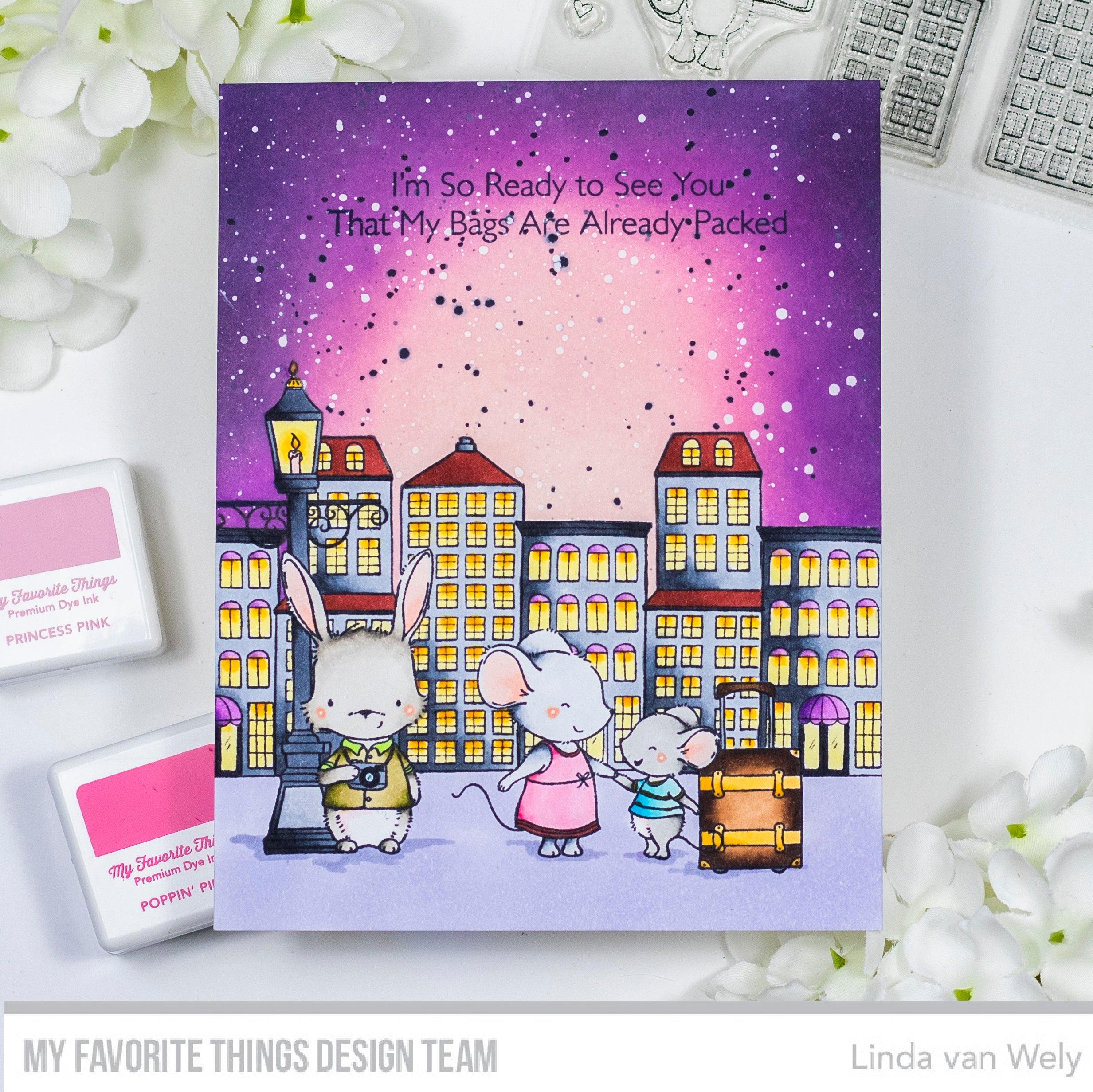 Handmade card from Linda van Wely featuring products from My Favorite Things #mftstamps