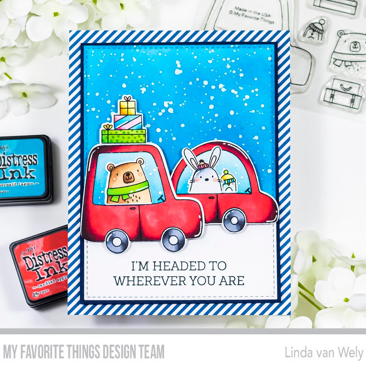 Handmade card from Linda van Wely featuring products from My Favorite Things #mftstamps