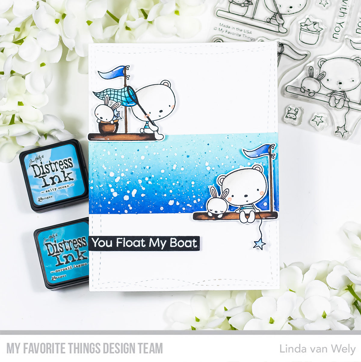 Handmade card from Linda van Wely featuring products from My Favorite Things #mftstamps