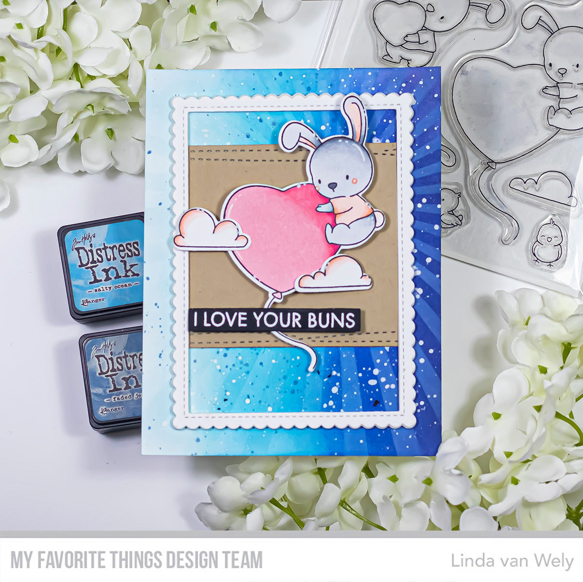 Handmade card from Linda van Wely featuring products from My Favorite Thjngs #mftstamps