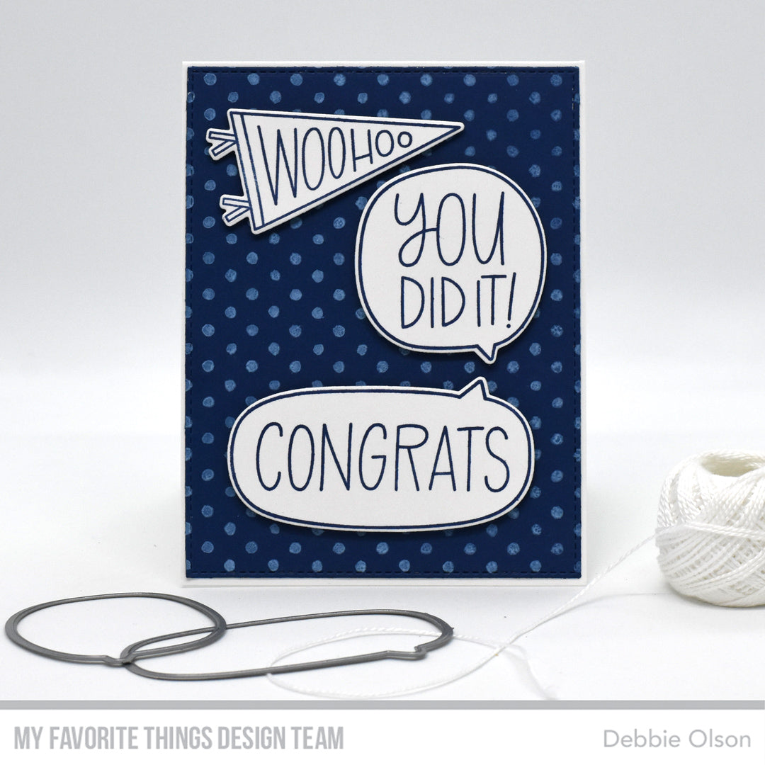 Handmade card from Debbie Olson featuring products from My Favorite Things #mftstamps