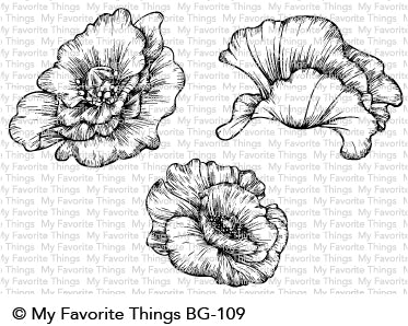 Poppy Blooms stamp set #mfstamps