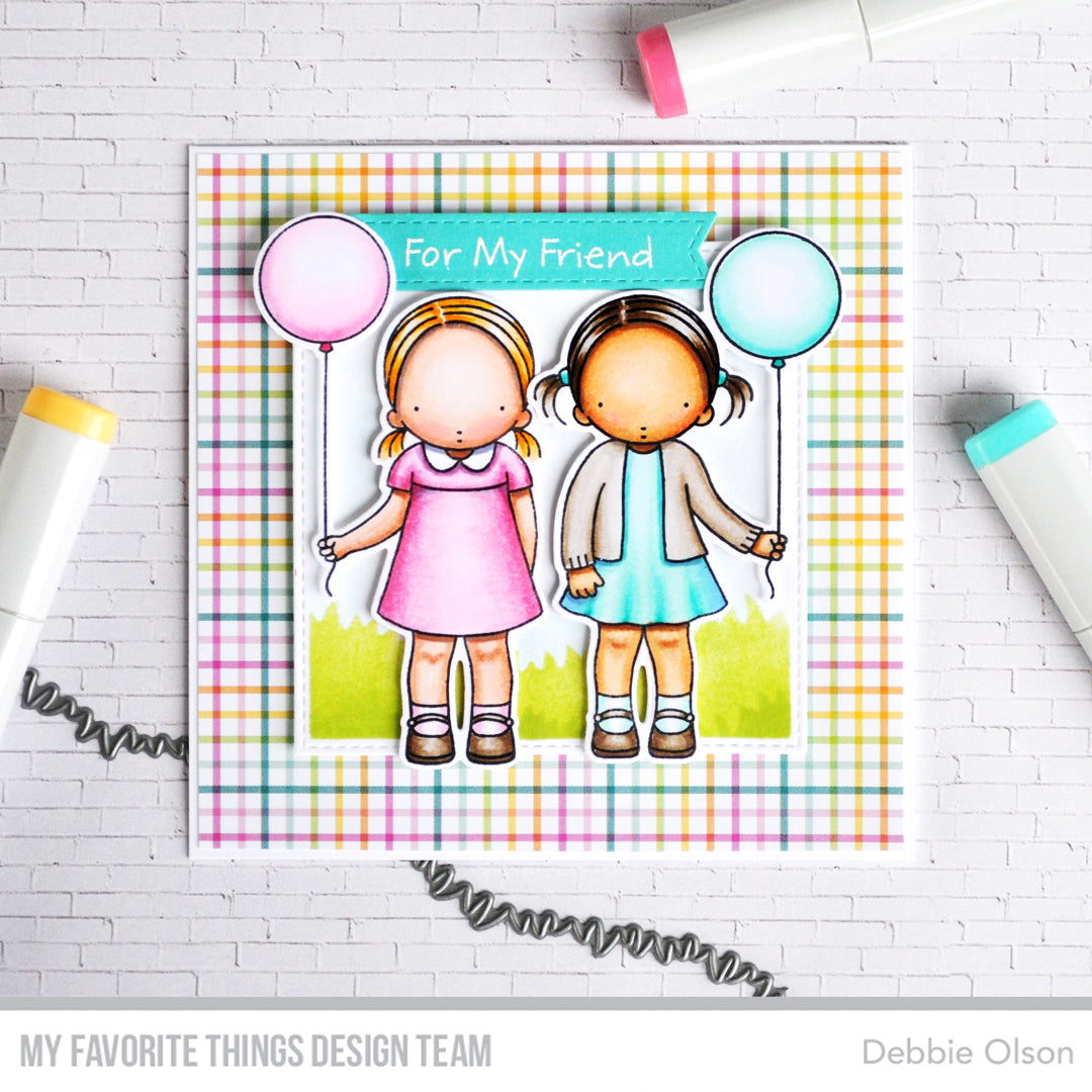 Handmade card from Debbie Olson featuring products from My Favorite Things #mftstamps