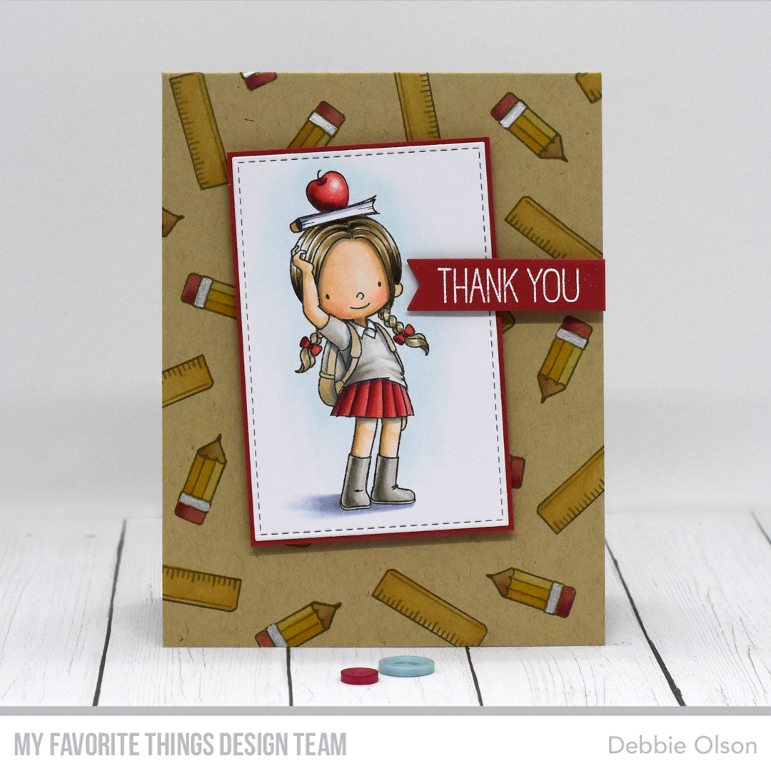 Handmade card from Debbie Olson featuring products from My Favorite Things #mftstamps