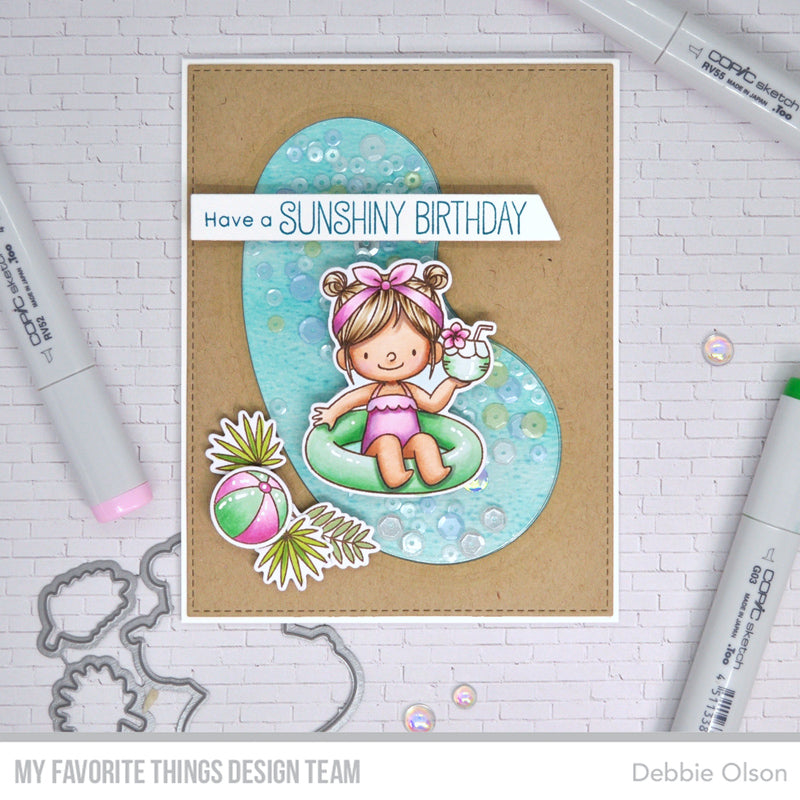 Handmade card from Debbie Olson featuring products from My Favorite Things #mftstamps