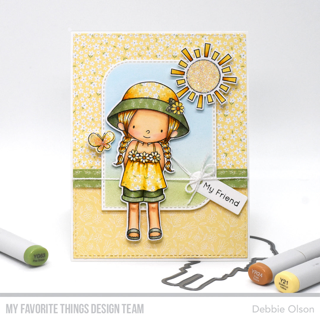 Handmade card from Debbie Olson featuring products from My Favorite Things #mftstamps