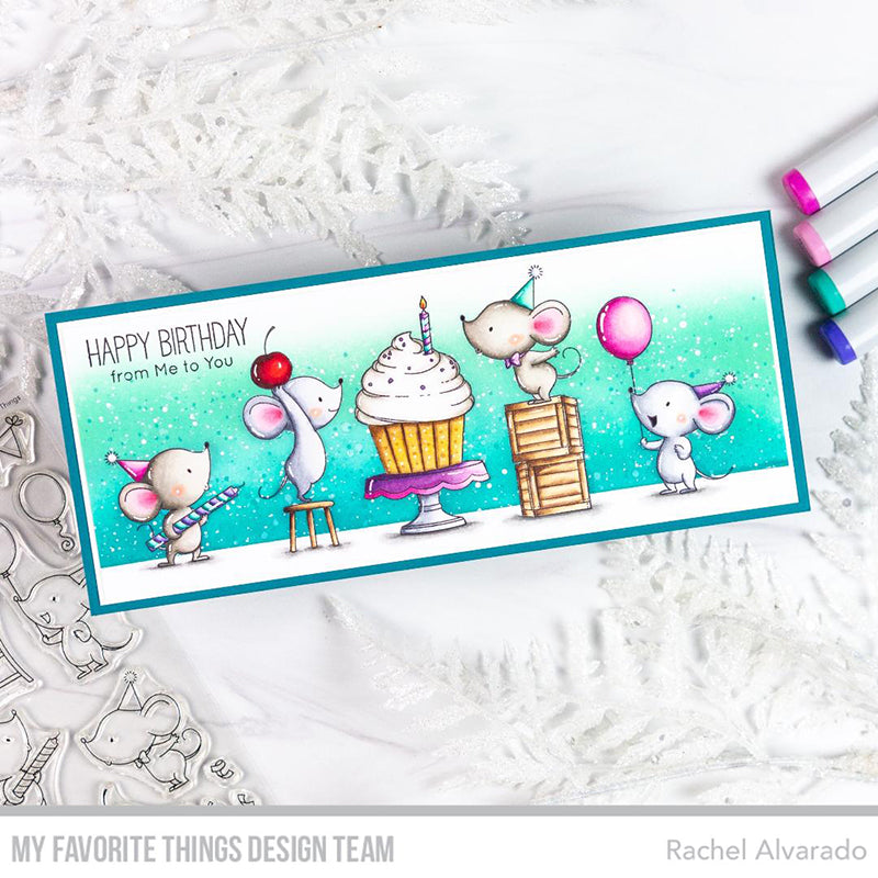 Handmade card from Rachel Alvarado featuring products from My favorite Things #mftstamps