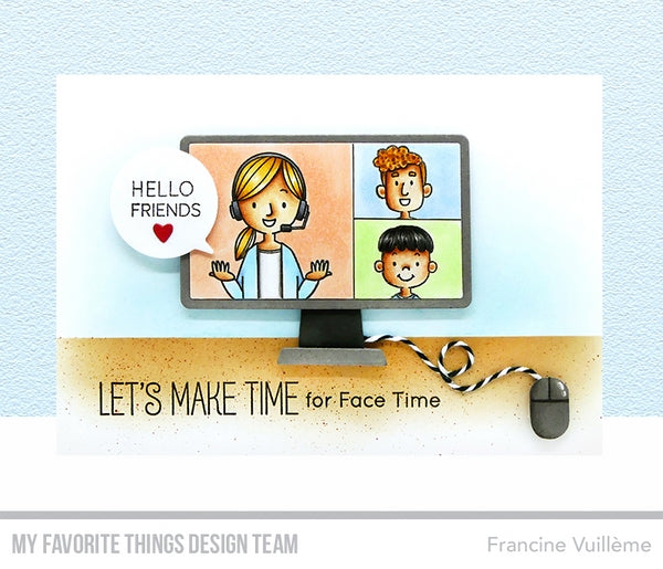 Handmade card from Francine Vuilleme featuring products from My Favorite Things #mftstamps