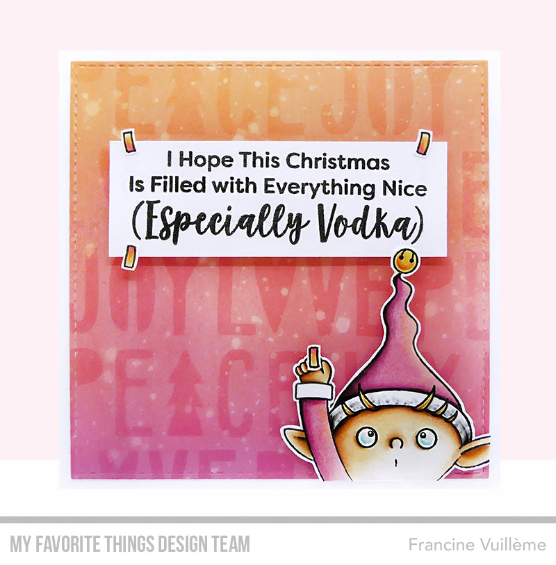 Handmade card from Francine Vuilleme featuring products from My Favorite Things #mftstamps