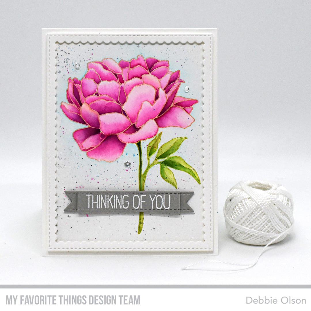 Handmade card from Debbie Olson featuring products from My Favorite Things #mftstamps