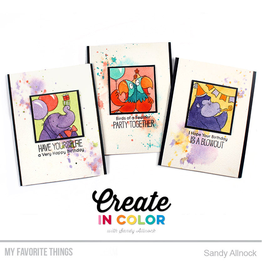 Handmade cards from Sandy Allnock featuring products from My Favorite Things #mftstamps