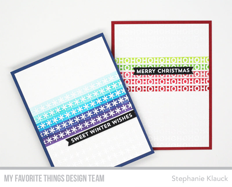 Handmade cards from Stephanie Klauck featuring products from My Favorite Things #mftstamps