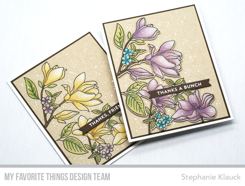 Handmade cards from Stephanie Klauck featuring products from My Favorite Things #mftstamps