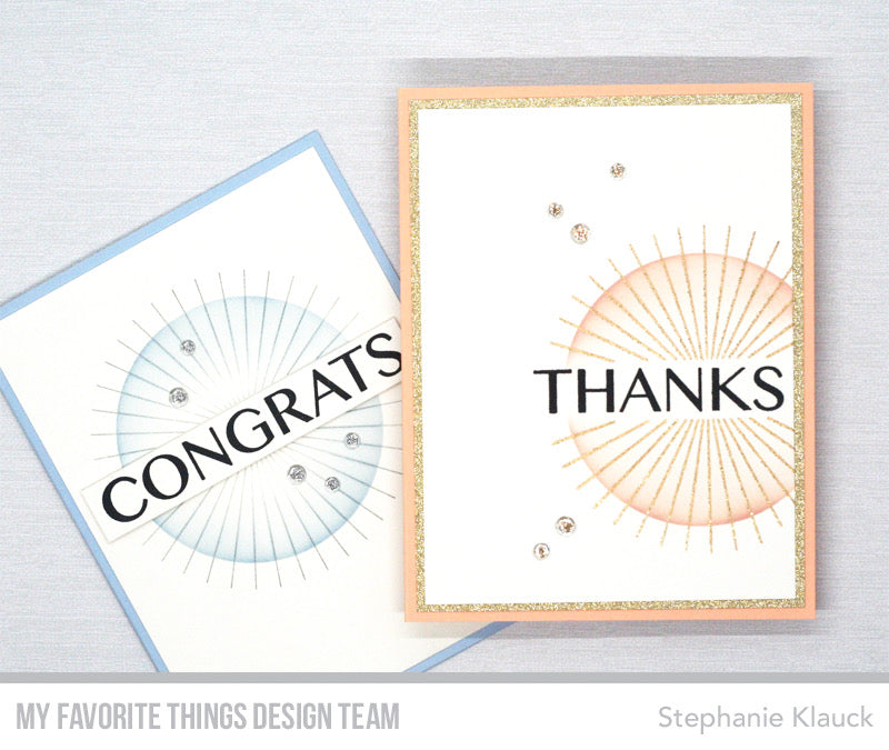 Handmade cards from Stephanie Klauck featuring products from My Favorite Things #mftstamps