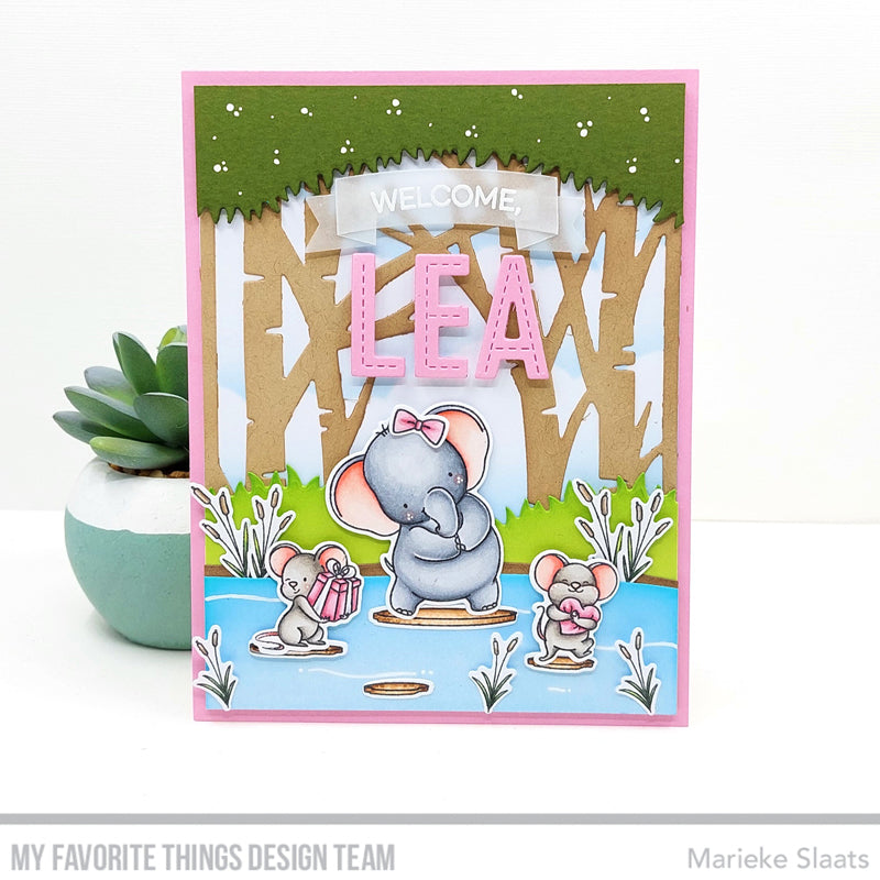 Handmade card from Marieke Slaats featuring products from My Favorite Things #mftstamps