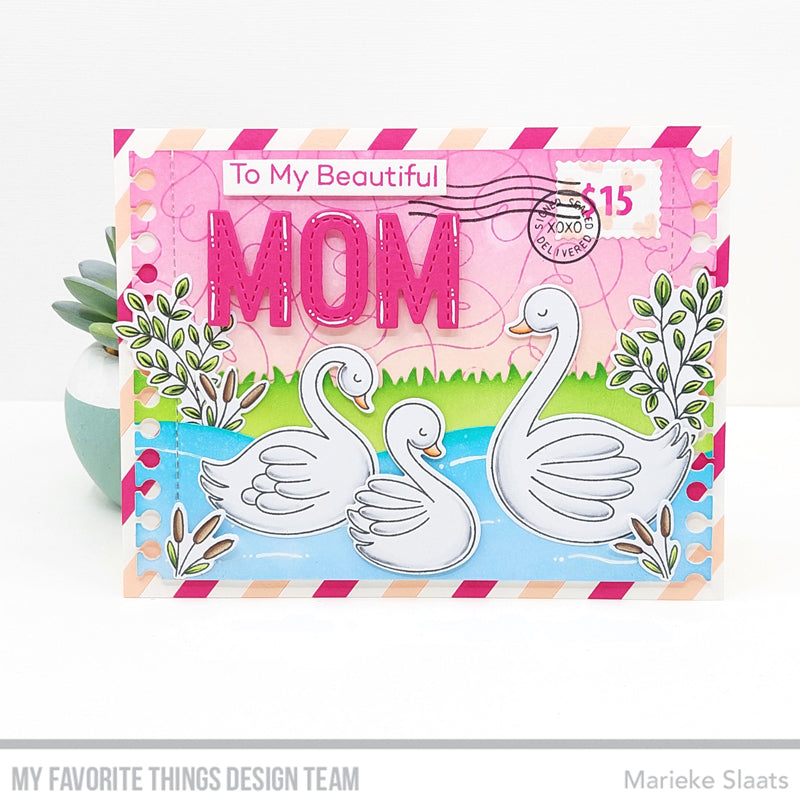 Handmade card from Marieke Slaats featuring products from My Favorite Things #mftstamps