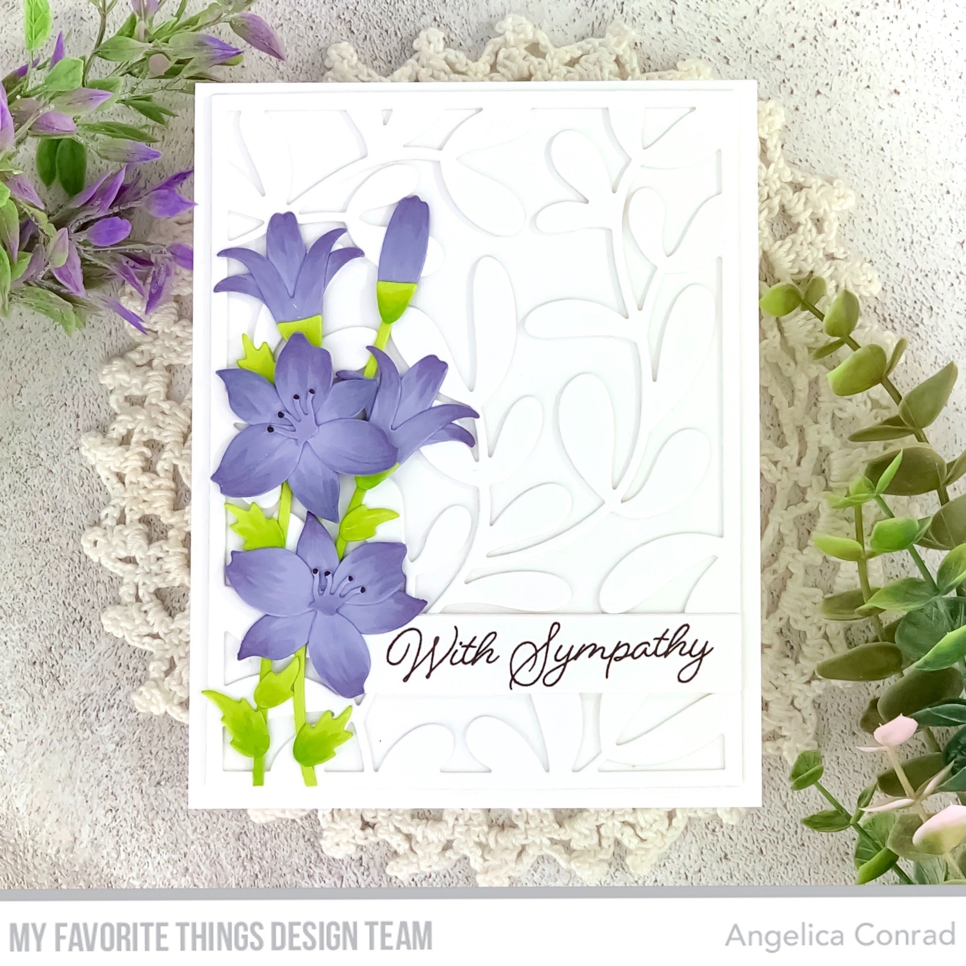 Handmade card from Angelica Conrad featuring products from My Favorite Things #mftstamps