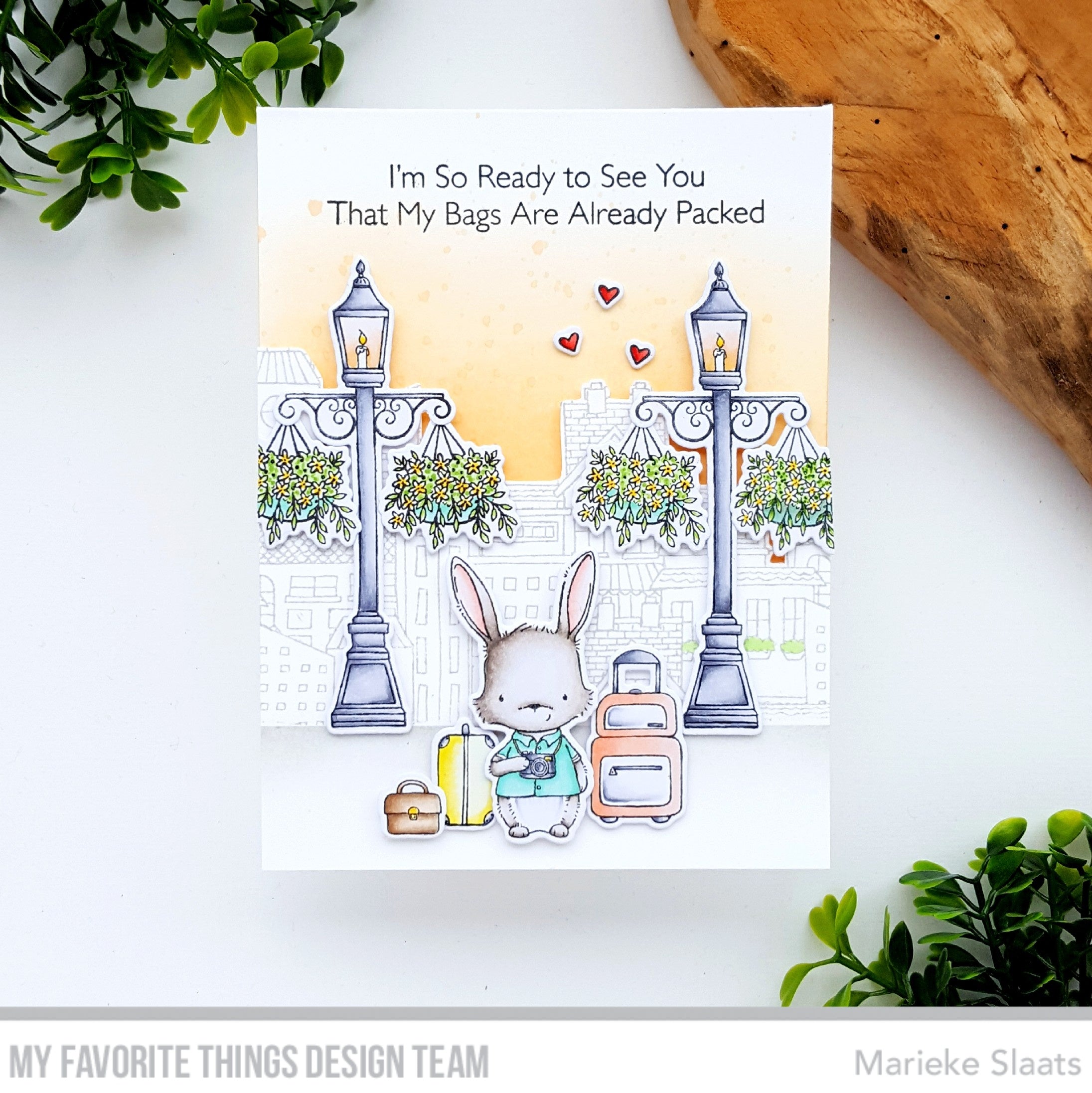 Handmade card from Marieke Slaats featuring products from My Favorite Things #mftstamps