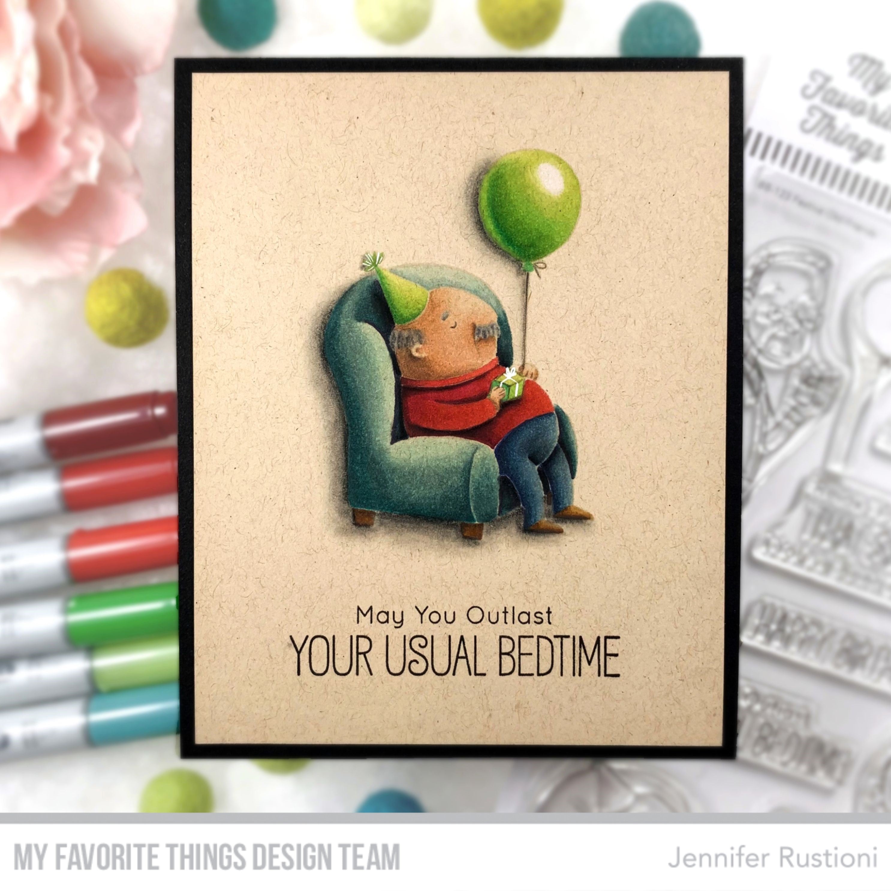 Handmade card from Jennifer Rustioni featuring products from My Favorite Things #mftstamps