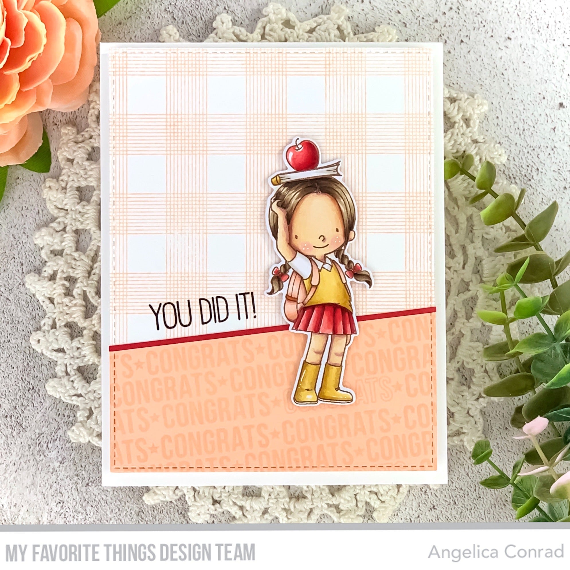 Handmade card from Angelica Conrad featuring products from My Favorite Things #mftstamps