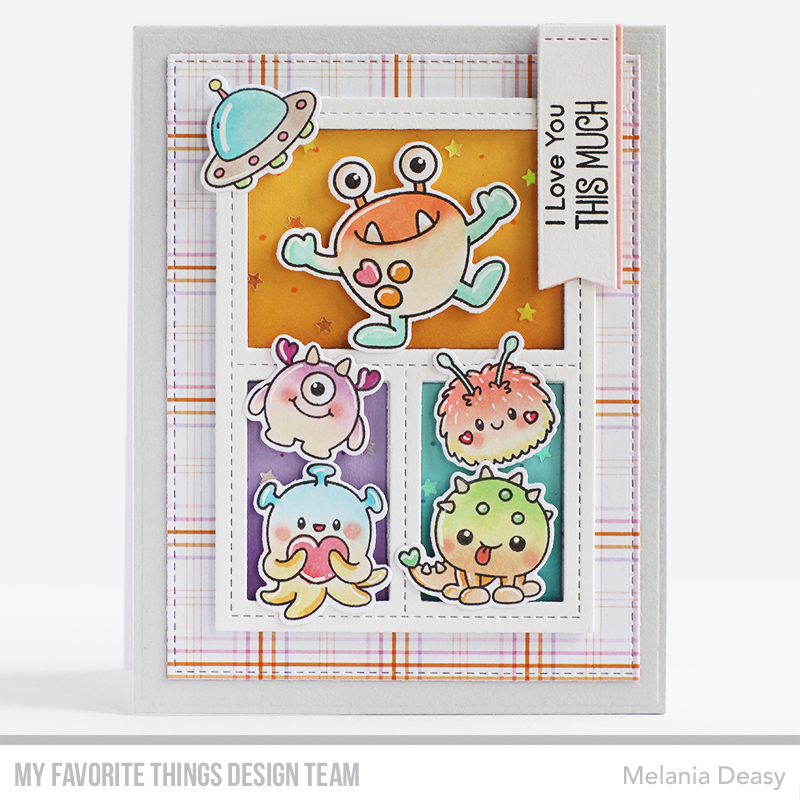 Handmade card from Melania Deasy featuring products from My Favorite Things #mftstamps