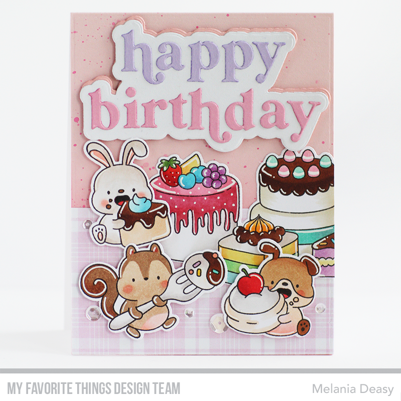 Handmade card from Melania Deasy featuring products from My Favorite Things #mftstamps