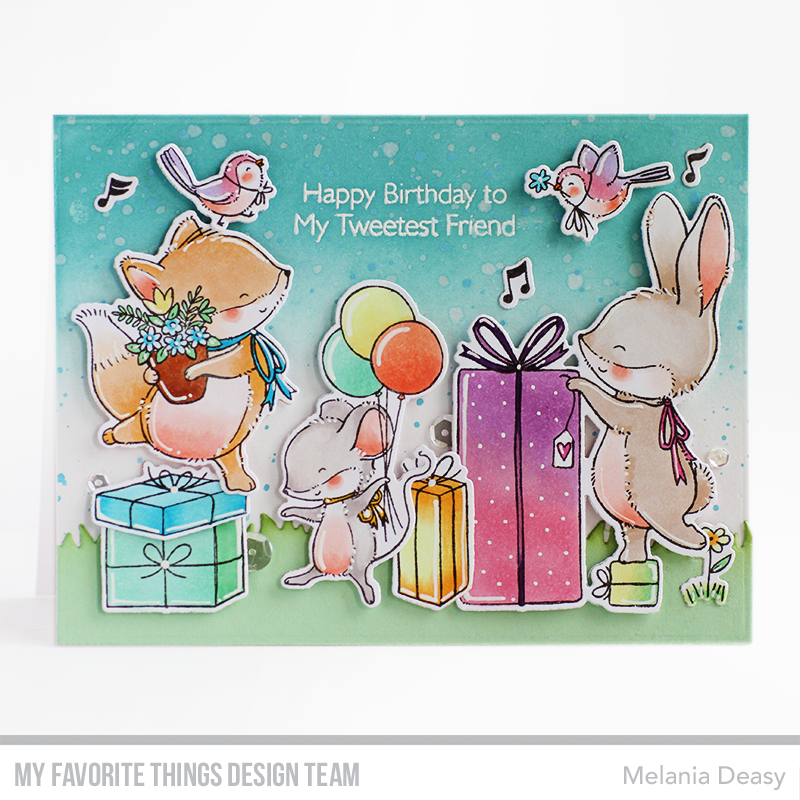 Handmade card from Melania Deasy featuring products from My Favorite Things #mftstamps