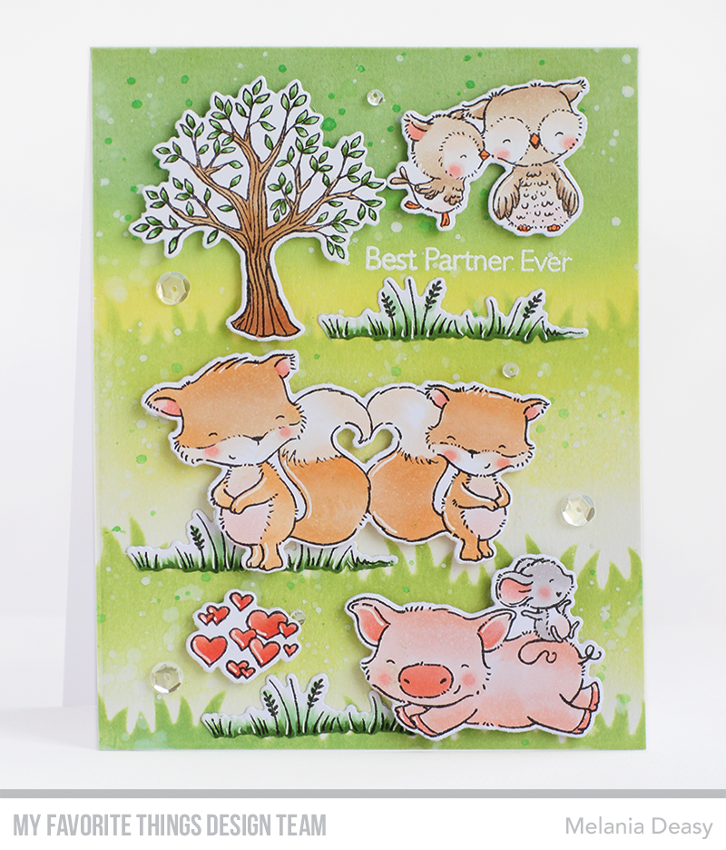 Handmade card from Melania Deasy featuring products from My Favorite Things #mftstamps