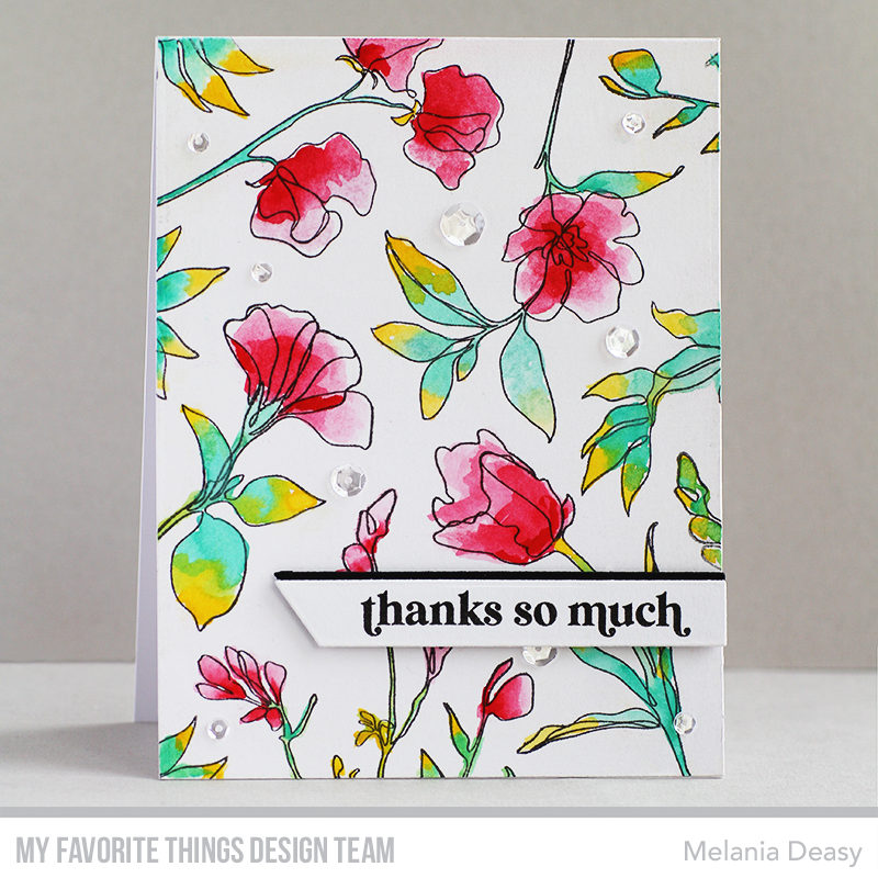 Handmade card from Melania Deasy featuring products from My Favorite Things #mftstamps