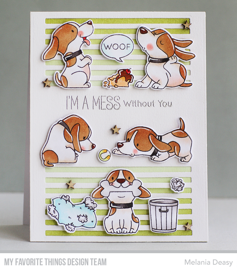 Handmade card from Melania Deasy featuring products from My Favorite Things #mftstamps