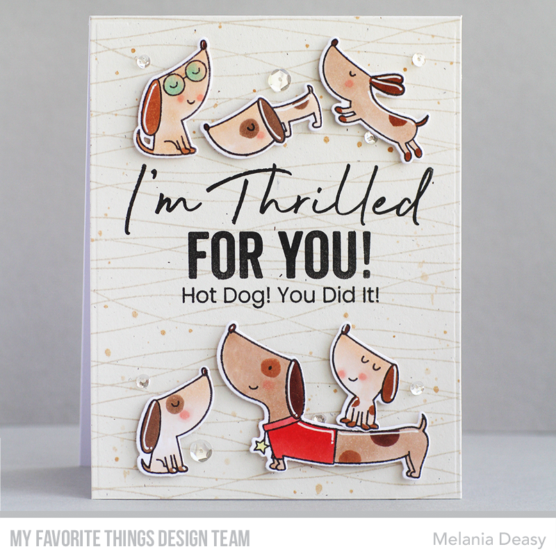 Handmade card from Melania Deasy featuring products from My Favorite Things #mftstamps