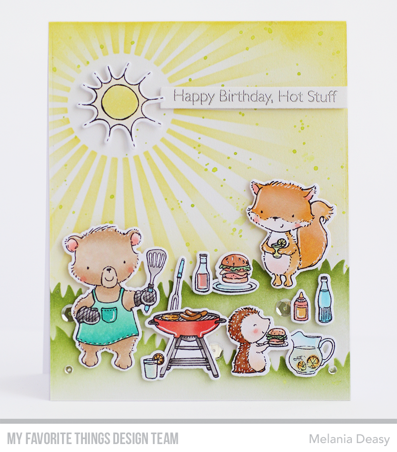 Handmade card from Melania Deasy featuring products from My Favorite Things #mftstamps