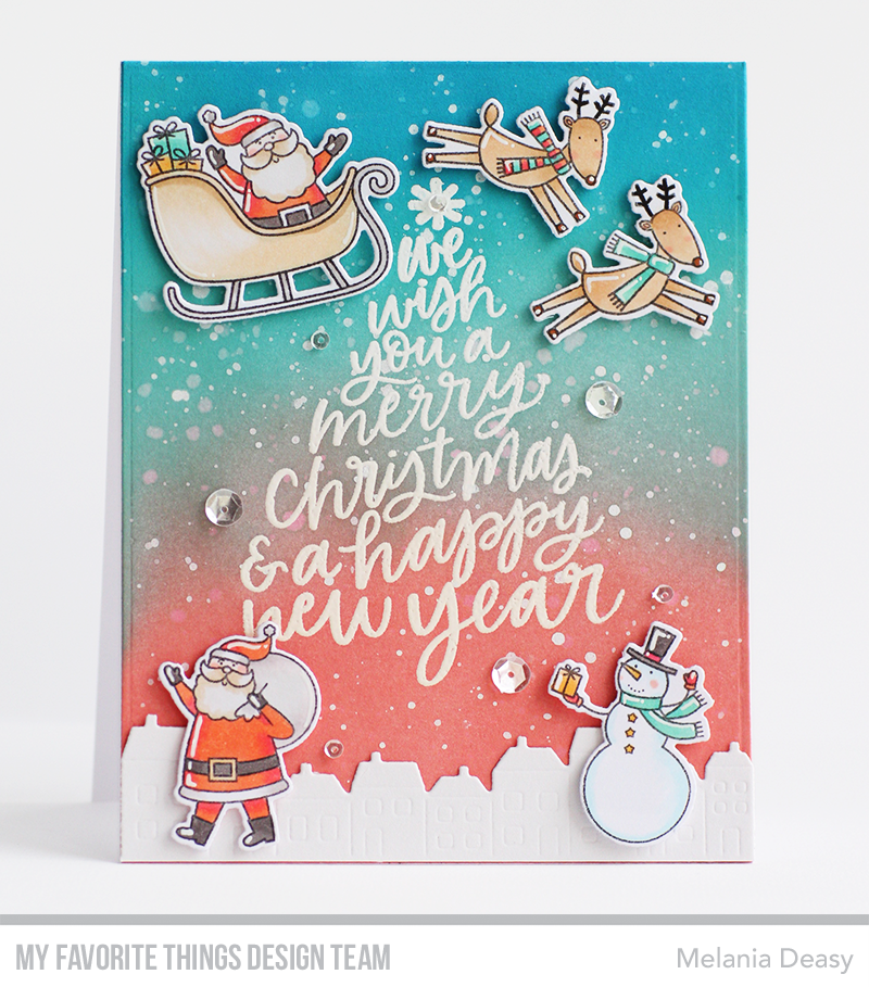 Handmade card from Melania Deasy featuring products from My Favorite Things #mftstamps