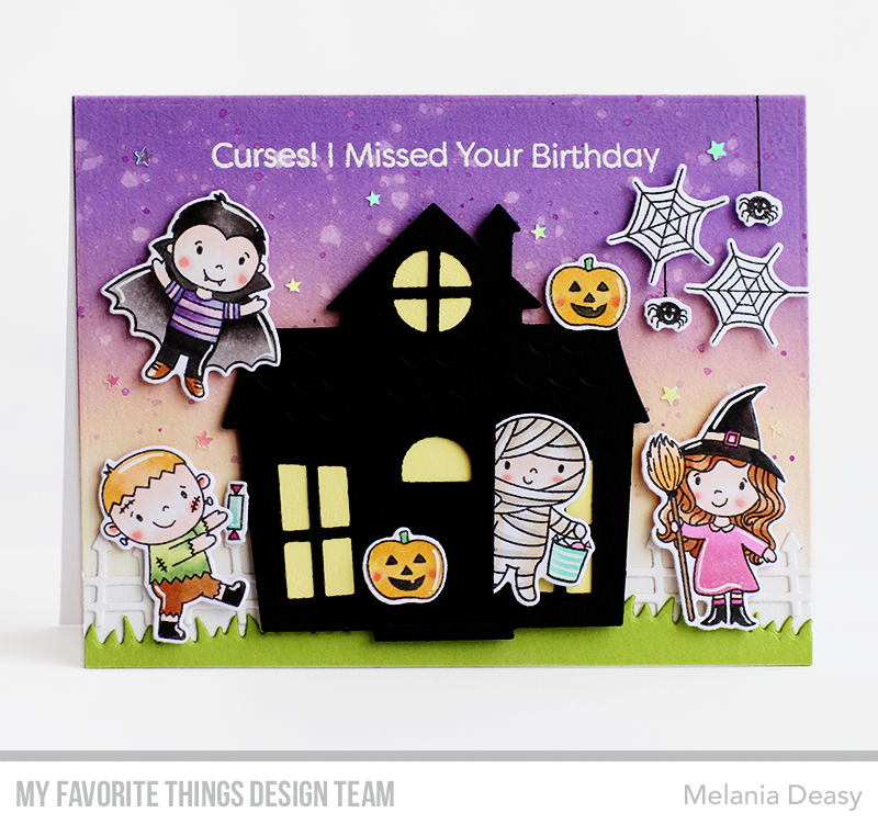 Handmade card from Melania Deasy featuring products from My Favorite Things #mftstamps